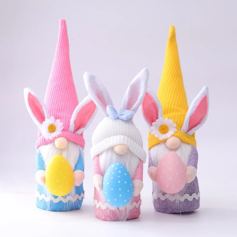 

2021 Easter Bunny Gnome Swedish Tomte Elf Spring Home Decor Decorative Plush Rabbit Household Decor Party Gifts Ornaments