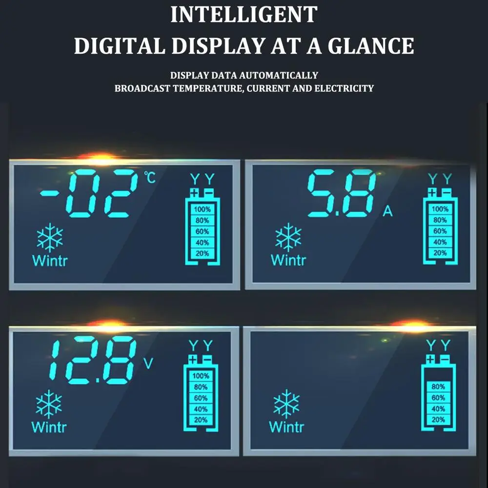 Синее автомобильное зарядное устройство для аккумулятора автомобильный