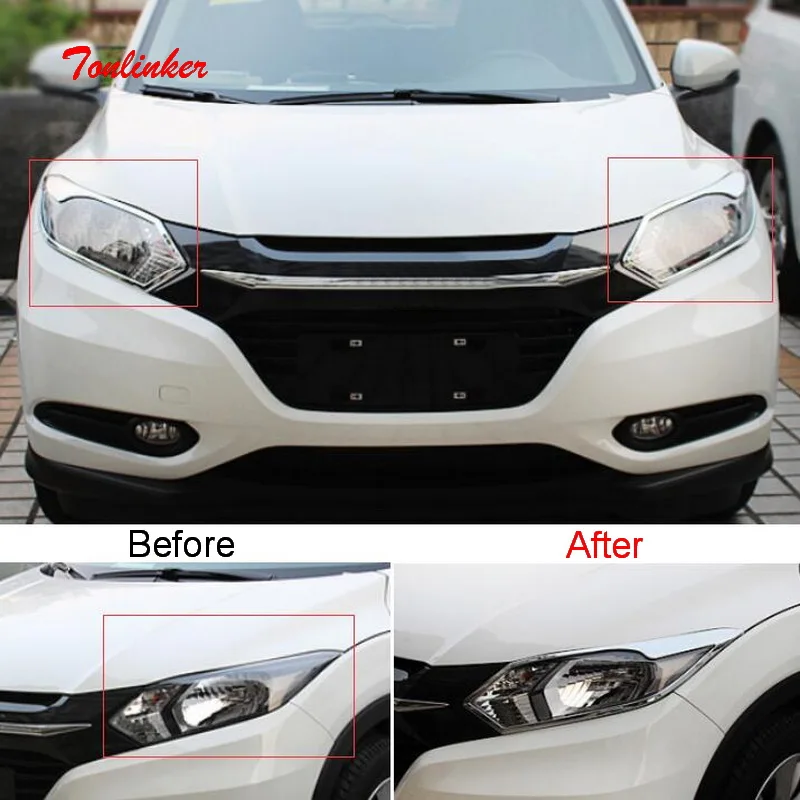 Tonlinker наклейки на чехол внешней фары для HONDA VEZEL HRV 2014 19 автостайлинг 2 шт.