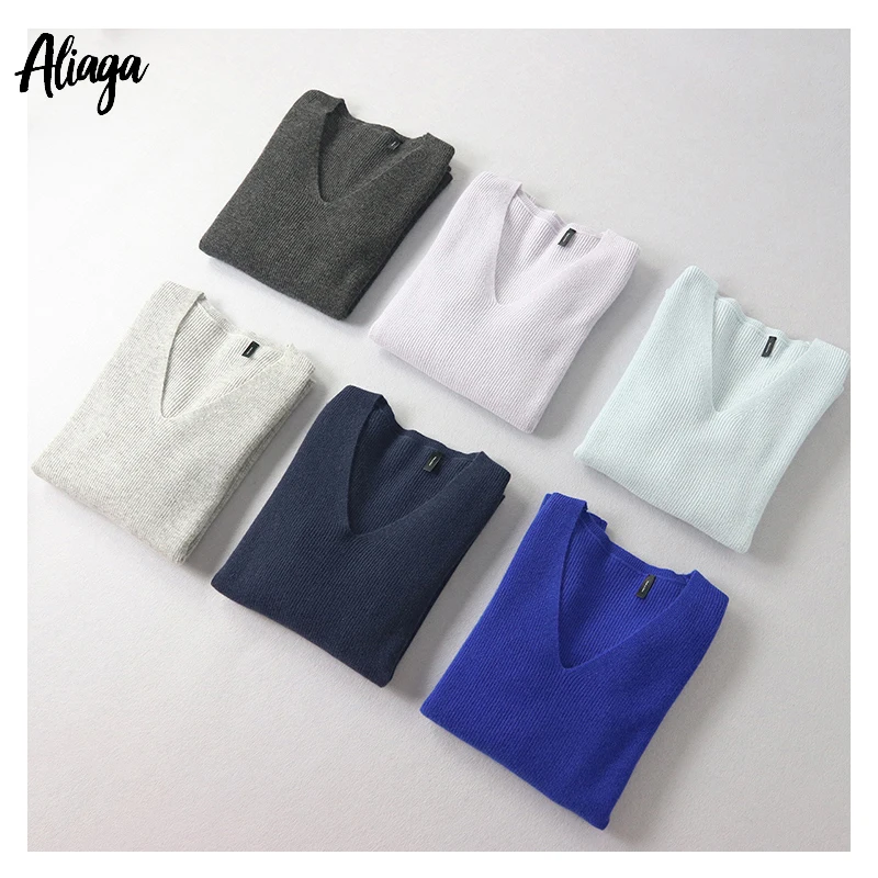 Женский трикотажный джемпер Aliaga 100% кашемировый свитер из камвольной шерсти