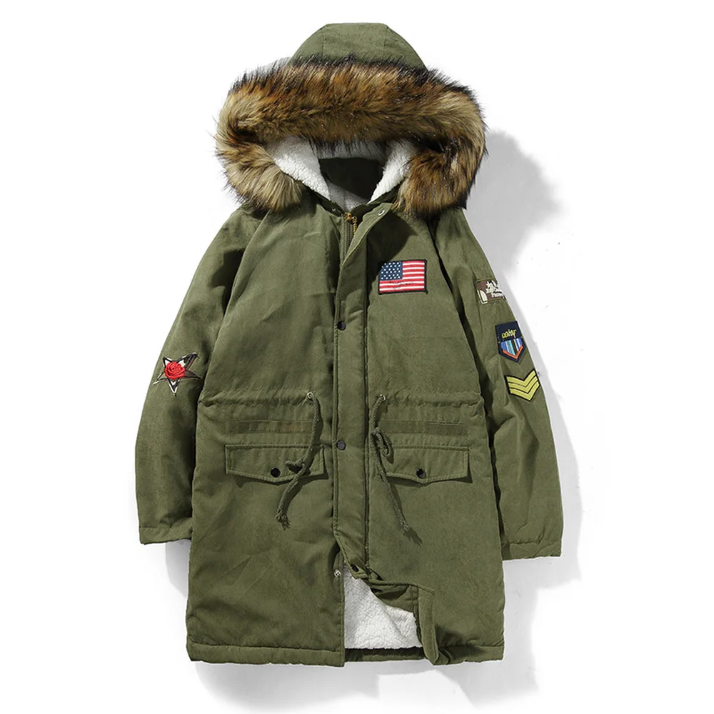 

2018 New Fashion Hooded Winter Jacket Men Thick Warm Fur Collar Parkas Man Coat Outerwear Zipper Jackets Male Parka Coats 4XL5XL