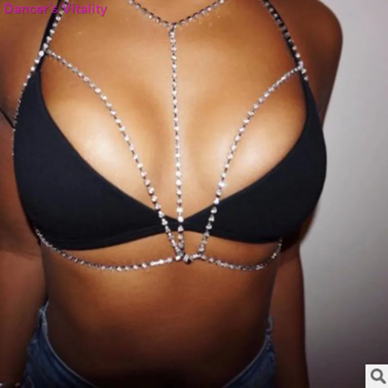 

Europe and America sexy beach bikini necklace claw chain body chain personality fashion chest chain