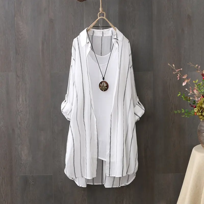 Женский плащ в японском стиле Солнцезащитная одежда женский длинный кардиган