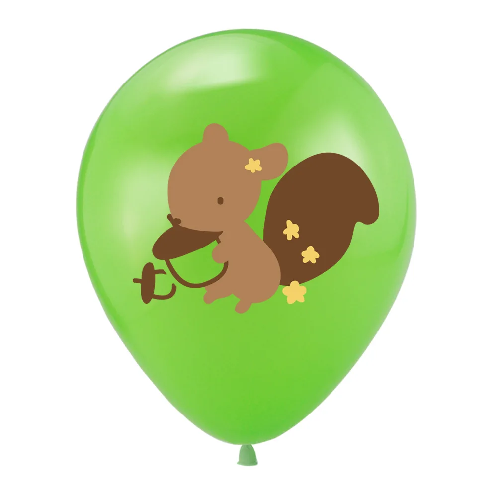 Рисунком лесных животных тема резиновые воздушные шары ванны младенца Юбилей