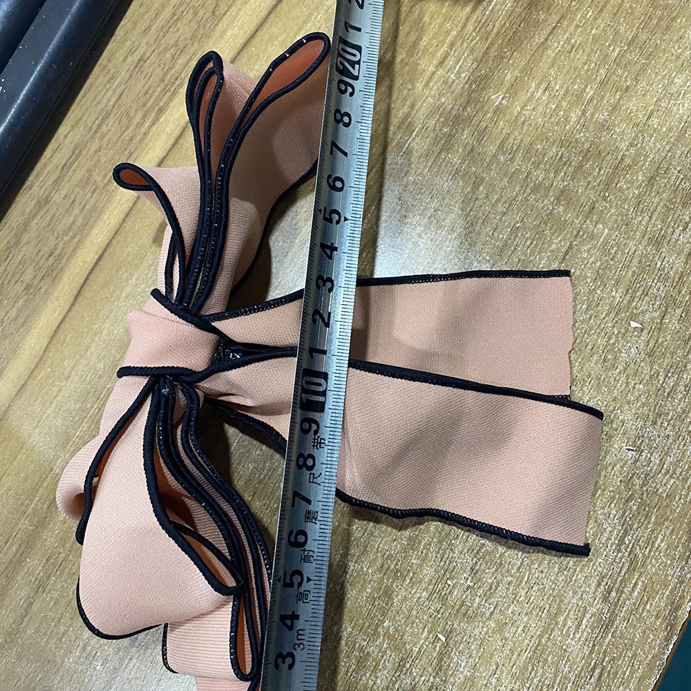 

Large Bow Hair Clip Sweet Hairpin Women Ribbon Bow Imitation Banana Clip Ponytail Hair Tie Party Barrette Accessorie Korea Style