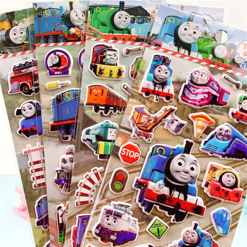 12 шт. 3D наклейки с паром Томасом и друзьями Мультяшные пузырьками Скрапбукинг для