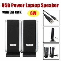 2 pcs usb power computer speakers 3 5mm with ear jack laptop stereo sound wired speaker amplified speakers for laptop computer