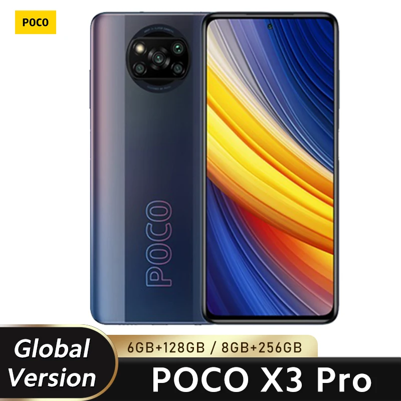 Смартфон глобальная версия POCO X3 Pro 6 ГБ 128 ГБ/8 256 Snapdragon 860 FHD + 120 Гц DotDisplay 5160 мАч 33 Вт NFC
