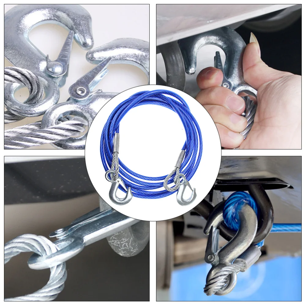 

1pc Professional Vehicle Tow Strap Safety Automobile Trailer Traction Rope