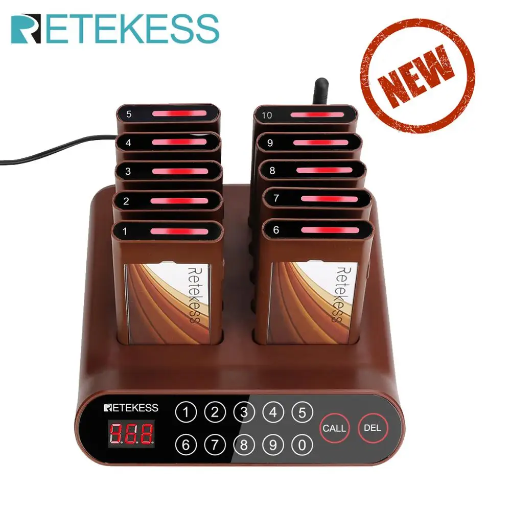 RETEKESS T116A ресторанная пейджер гостевая система вызова беспроводная пейджинговая