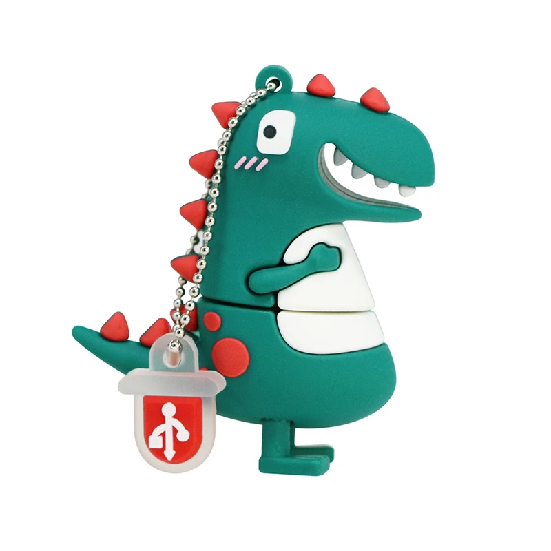 Мультфильм милый динозавр Pendrive 128 ГБ флеш диск USB 2 0 8 Гб оперативной памяти 16