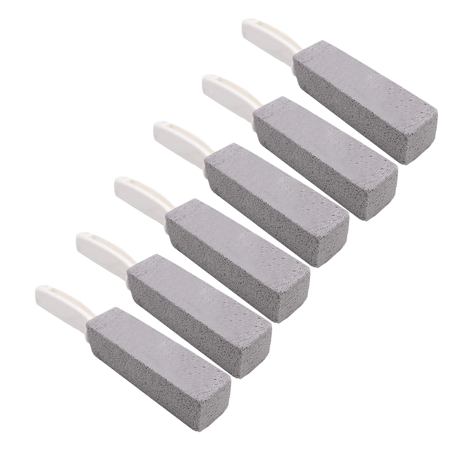 

Toilet Bowl Pumice Cleaning Stone with Handle for Toilet Cleaning Hard Water Ring Remover 6 Pack