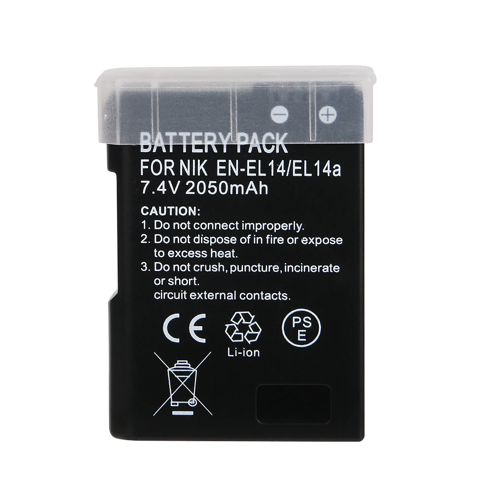 Ооз оригинальный высокое Ёмкость Камера Батарея EN-EL14 ENEL14 RU EL14 для Nikon D5200 D3100 D3200 D5100