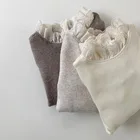 Нижняя рубашка принцессы с кружевным воротником в Корейском стиле для маленьких девочек