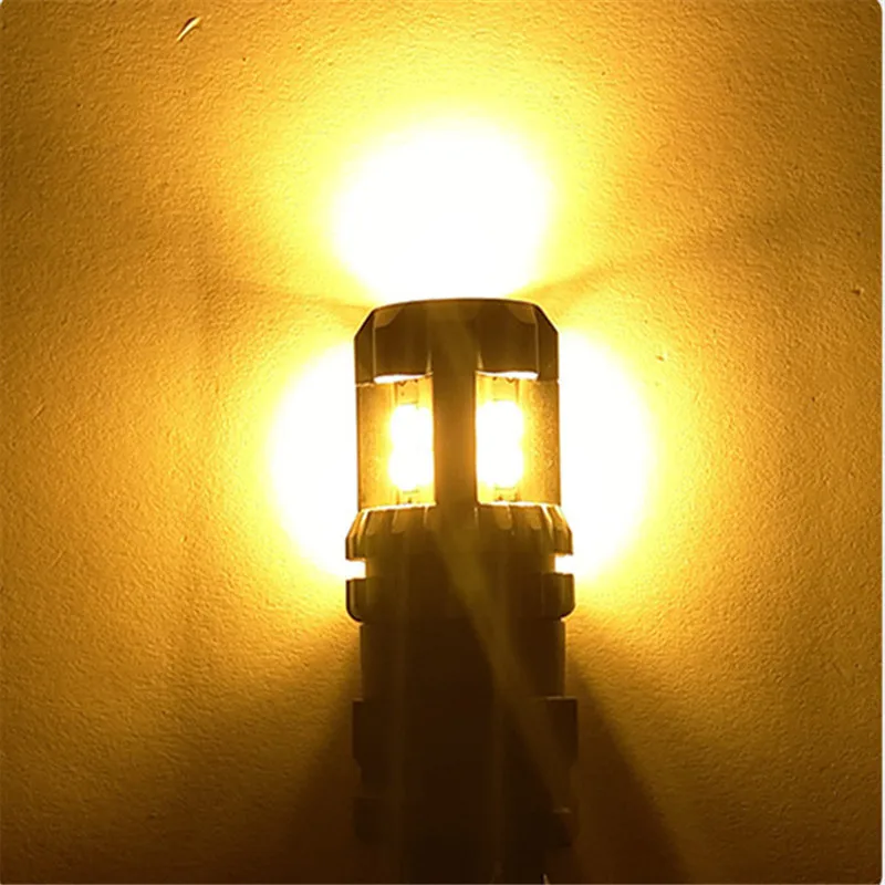 Amber AUXITO P21 5 Вт BAY15D светодиодный P21/5 Вт Стоп светодиодный Автомобиль 1157 красная лампочка сигнала для тормозной системы DRL лампы Хвост обратный светильник янтарно-желтый - Испускаемый цвет: Amber