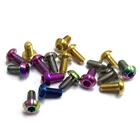 Титановый винт M5 * 10, титановый винт тормозного диска TC4 Torx с шестигранной головкой для велосипеда, E005