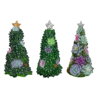 table top artificial christmas tree 3 15 x 3 15 x 7 87in resin christmas table tree desktop mini christmas tree ornaments fak