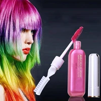 10ml disposable unisex mascara fast hair dye cream pen diy coloring styling comb black quick cover white hair dazzling color