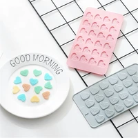cute chocolate chip silicone mold creative fondant cake decorating tools lovely heart shaped candy molds kitchen accressories