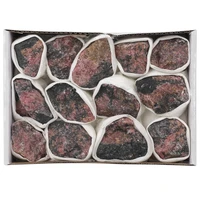 1box natural rhodonite sodalite raw minerals stones specimen rough healing stones home decor