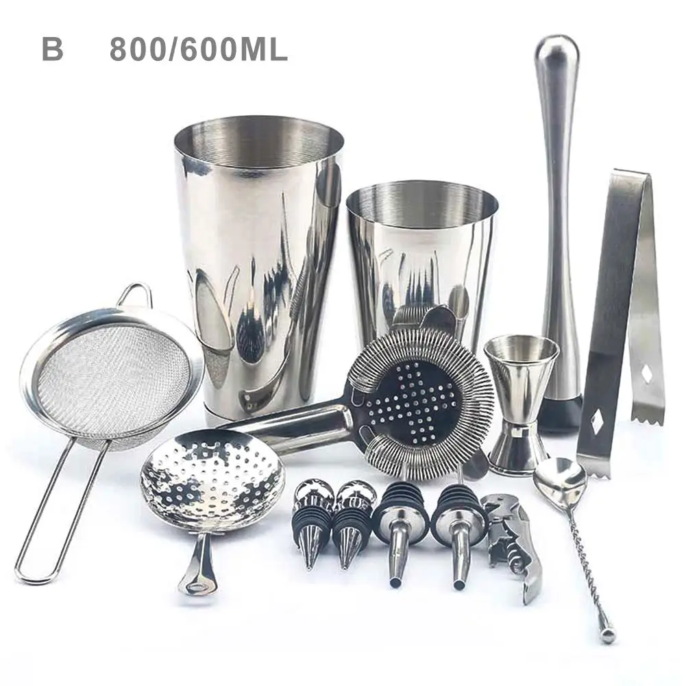 

14 шт. Бармен Комплект мартини шейкер набор Нержавеющая сталь бармен для дома, набор для самостоятельной сборки бар
