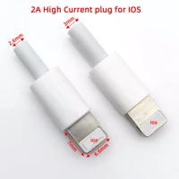 10sets wire bonding type ios usb male plug for iphone with chip board connector diy charging line plug cable adapter parts