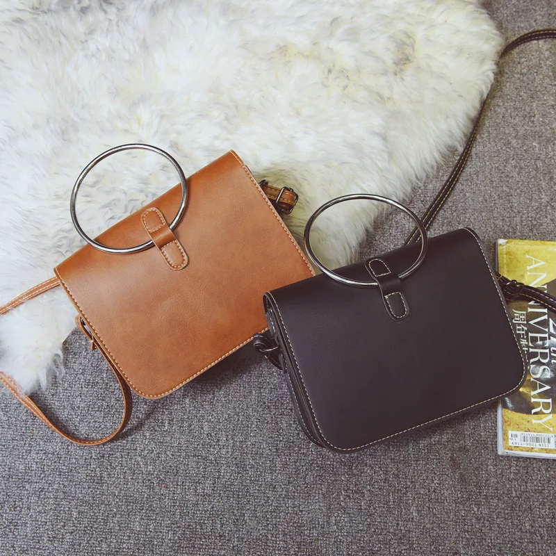 2020 Женская Студенческая Корейская сумка через плечо из ПУ кожи модная женская