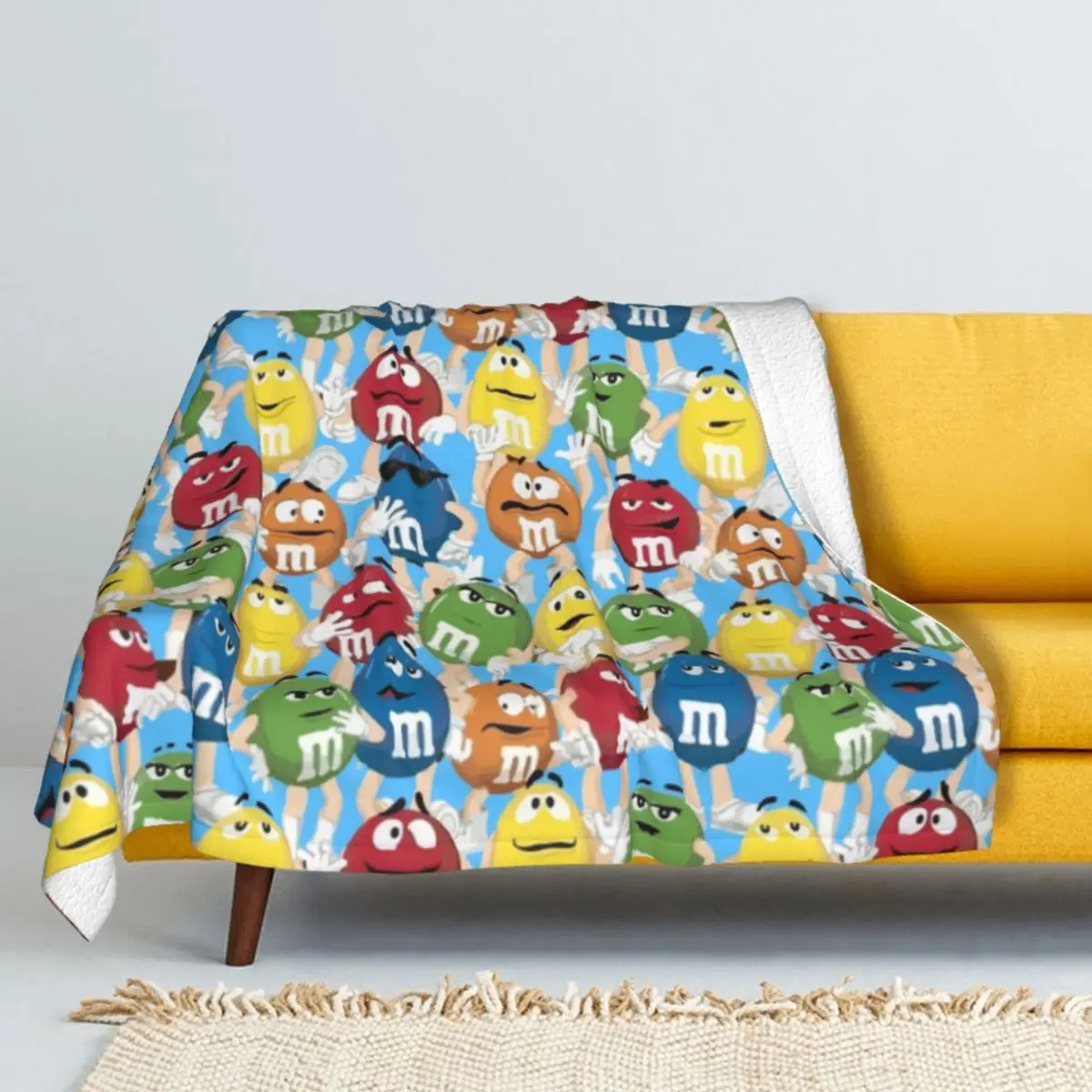 

Зимнее утолщенное кашемировое одеяло M & M Crew (в большом масштабе), s одеяло с ягненком одеяло, Коралловое Флисовое одеяло, мягкое покрывало дл...