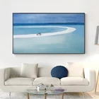 Абстрактный скандинавский стиль морской пейзаж Настенная картина Маунтин верхний вид холст картины модный постер для гостиной Ландшафтный Декор