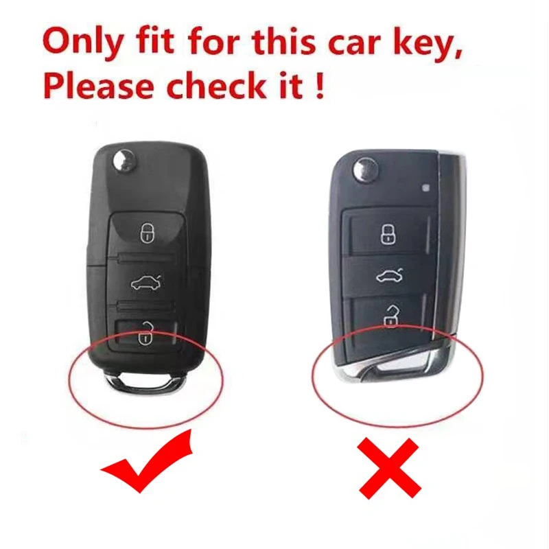 Силиконовая крышка с дистанционным управлением без ключа для VW Caddy Golf Jetta Polo Passat