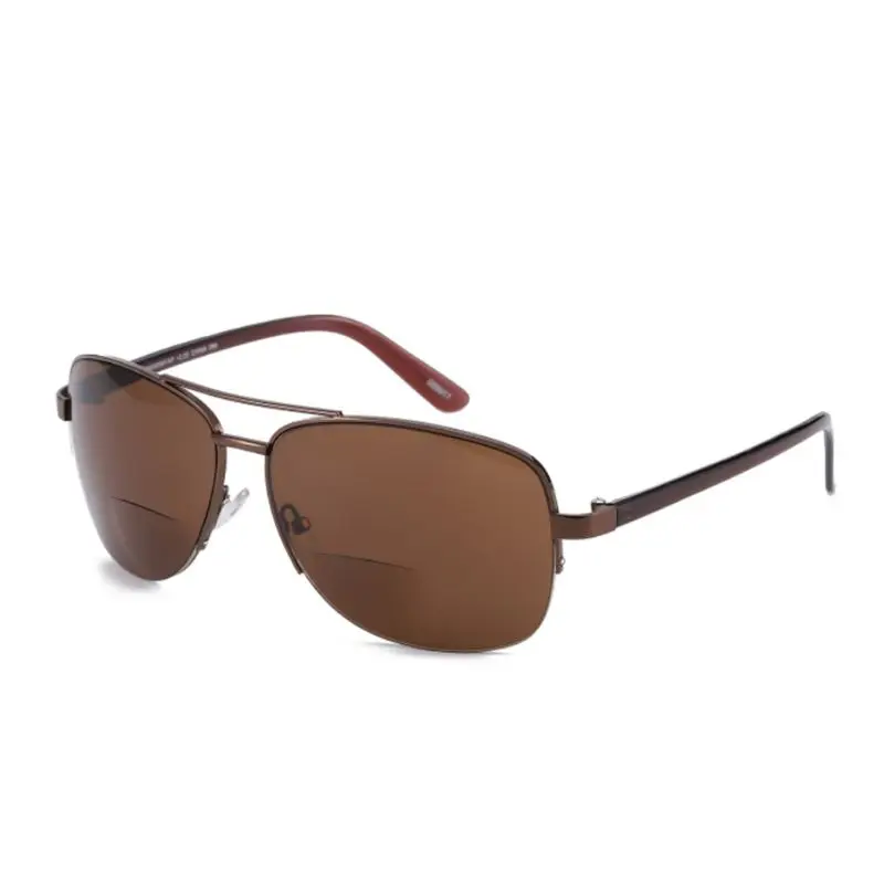 Мужские/женские бифокальные Солнцезащитные очки для чтения с полуоправой при