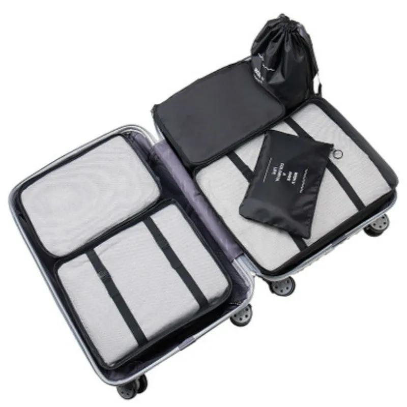 Дорожный набор сумок для хранения 6 шт./компл. органайзер чемоданов вешалка
