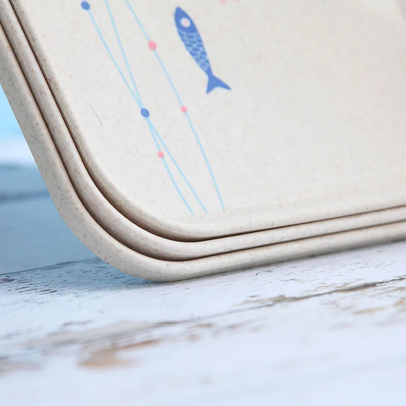 Пластиковый десертный квадратный поднос EIMAI в скандинавском стиле для чая