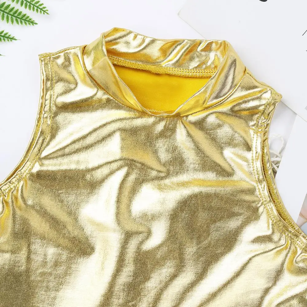 Детские подростковые укороченные топы для балета и гимнастики водолазка