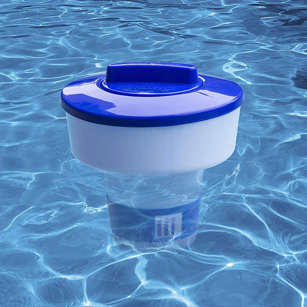 Floating Pool Chemical Dispenser Retractable Bromine Chlorine Tablet Holder Floater for Spa Hot Tub Swiming | Инструменты