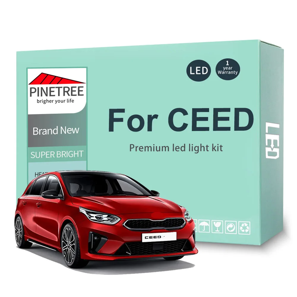 Комплект светодиодного освещения для салона KIA CEED JD CD 2006 -2012 2013 2014 2015 2016 2017 2018 2019