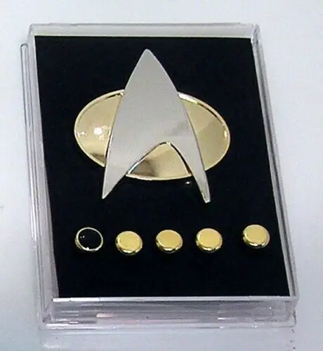 (В наличии) в форме звезды Косплэй Trek следующего поколения Combadge записывающие