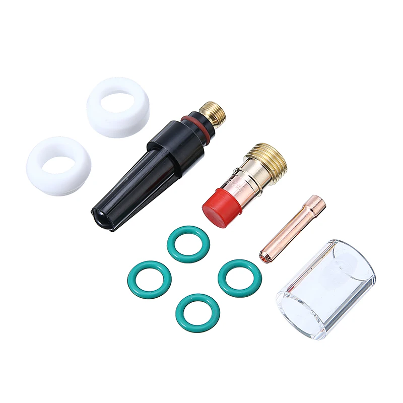 9 шт. #10 пирекс стеклянная чашка + цанги корпус короткая газовая линза изолятор с