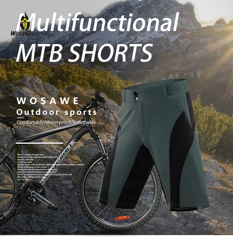 WOSAWE, мужские велосипедные колготки, mtb шорты, водонепроницаемые, для женщин, для велоспорта, для горного велосипеда, для езды на велосипеде