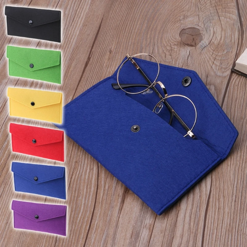 

Glasses Bag Cosmetic Felt Soft Sunglasses Spetacles Goggle Case Storage Envelope