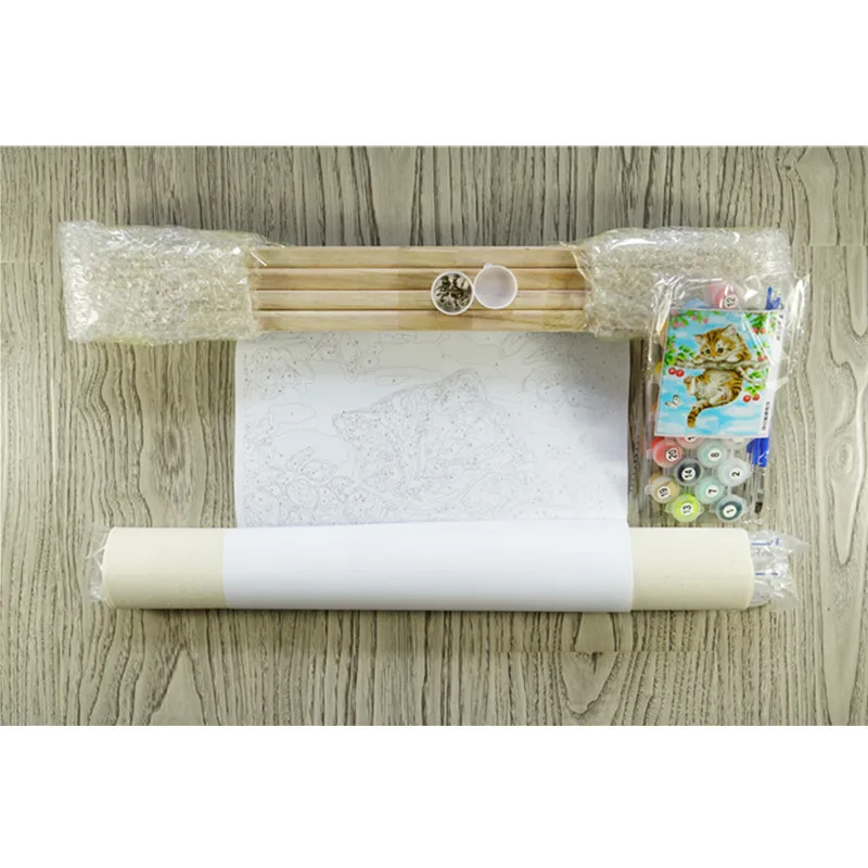 

Plum Blossom Magpie Animal DIY Drawing Painting by Numbers Lage Size Picture on Wall Decoration Children Gift 40x50 50x65cm