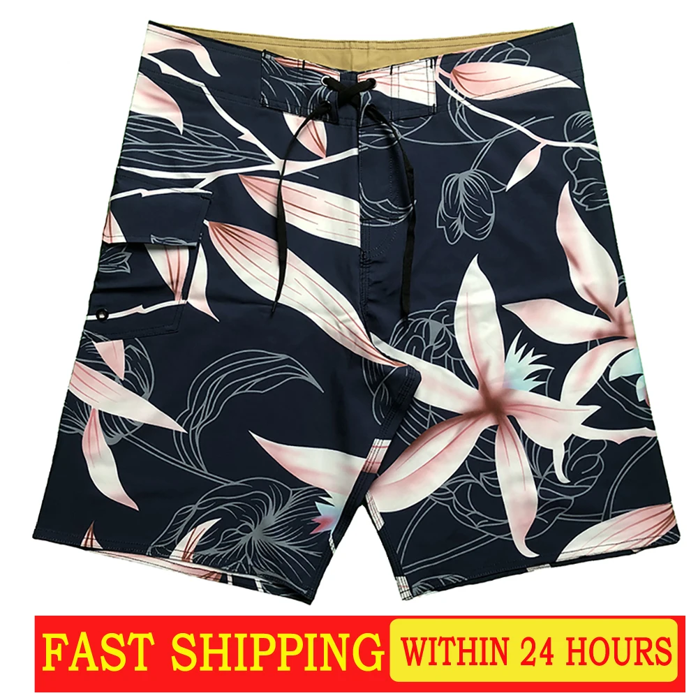 

Summer men's swimming trunks swimsuit swimsuit quick-dry swimming shorts beach pants Bermuda men stretch print surf beach shorts