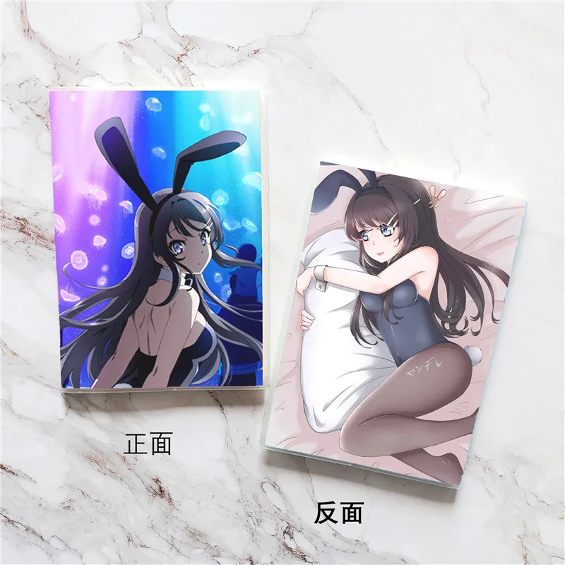 Rascal Does Not Dream of Bunny Girl Senpai Cosplay Notebook Cartoon Note Book Japanese Anime School Student Diary | Тематическая