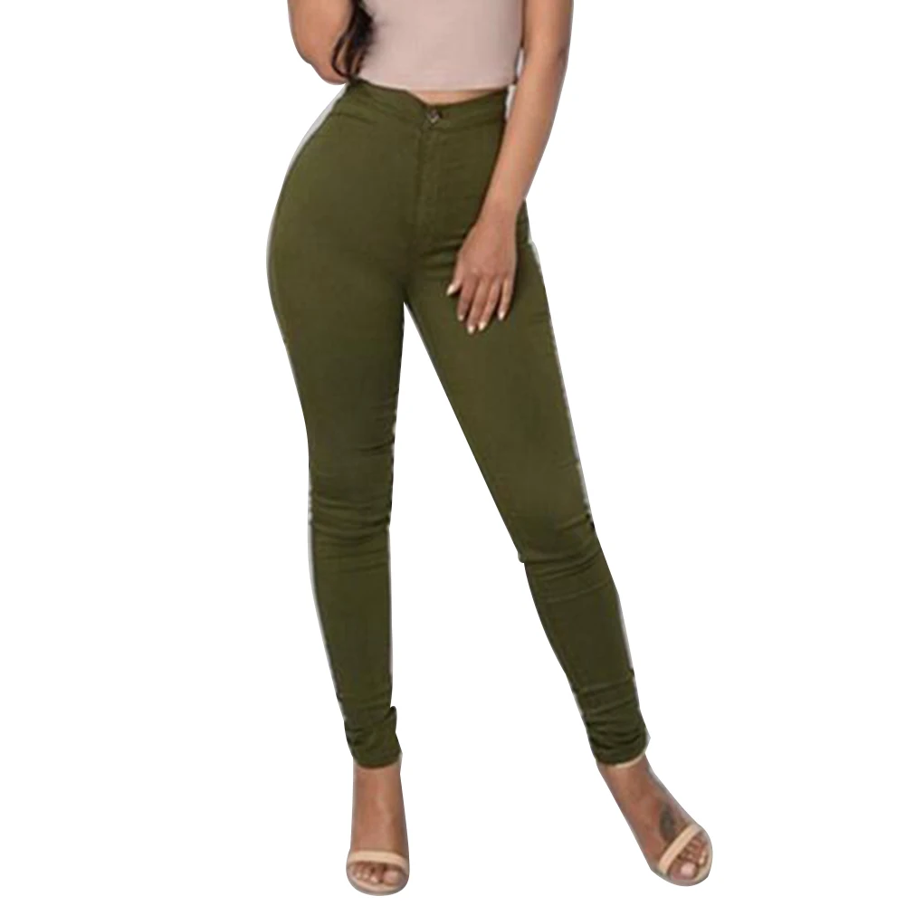 Женские винтажные джинсы с высокой талией синие повседневные брюки-карандаш