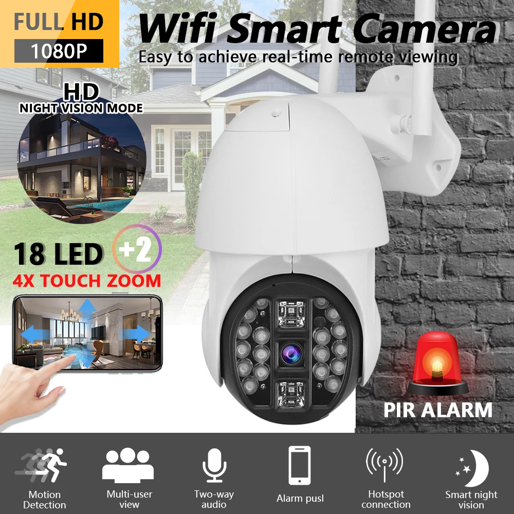 IP-камера Podofo 1080P HD беспроводная с Wi-Fi | Безопасность и защита