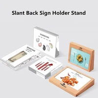 9054mm slant shapes clear acrylic sign holder stand small price label paper card holder frame block