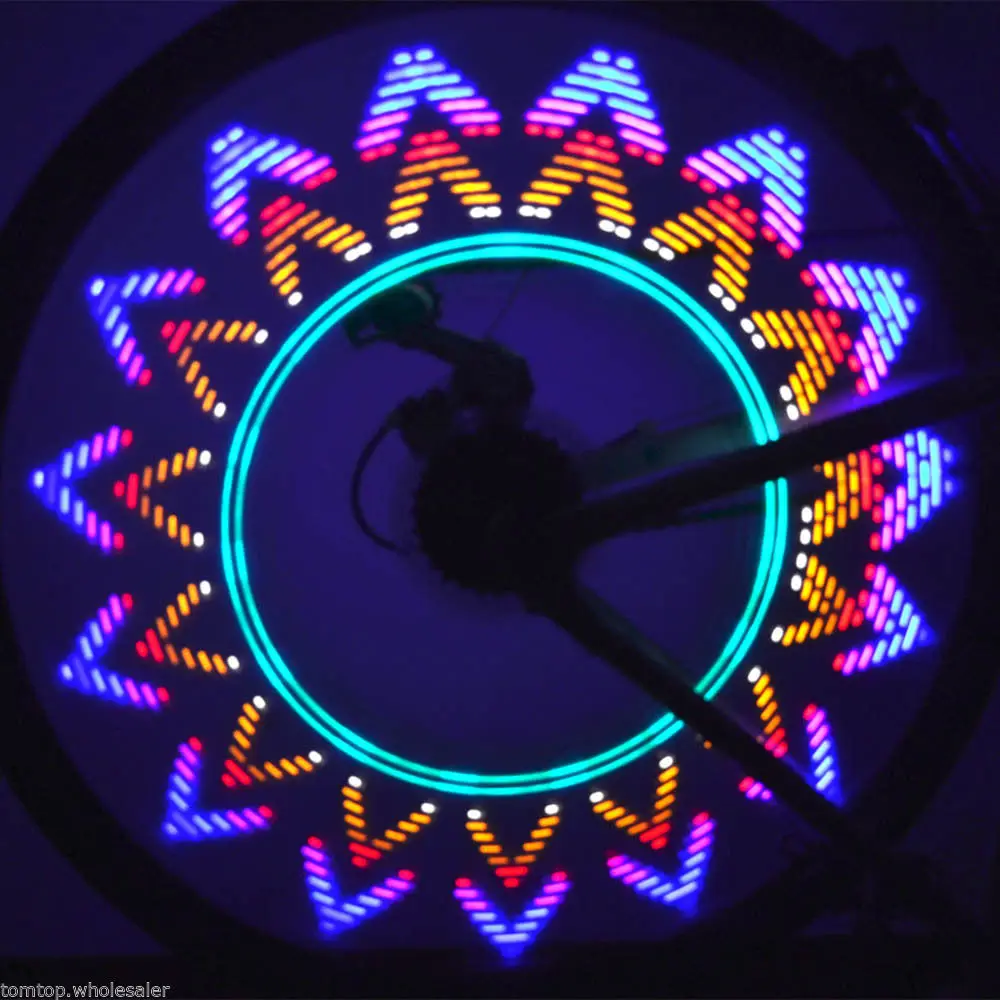 

42 Patterns 16 Colorful LED Lights Bicycle Bike Cycling Wheel Spoke Light Lamp