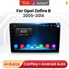 Мультимедийная магнитола Junsun V1 Pro, стерео-система на Android 10,0, 4 Гб ОЗУ, 64 Гб ПЗУ, с GPS Навигатором, для Opel Zafira B, 2005-2014, типоразмер 2DIN