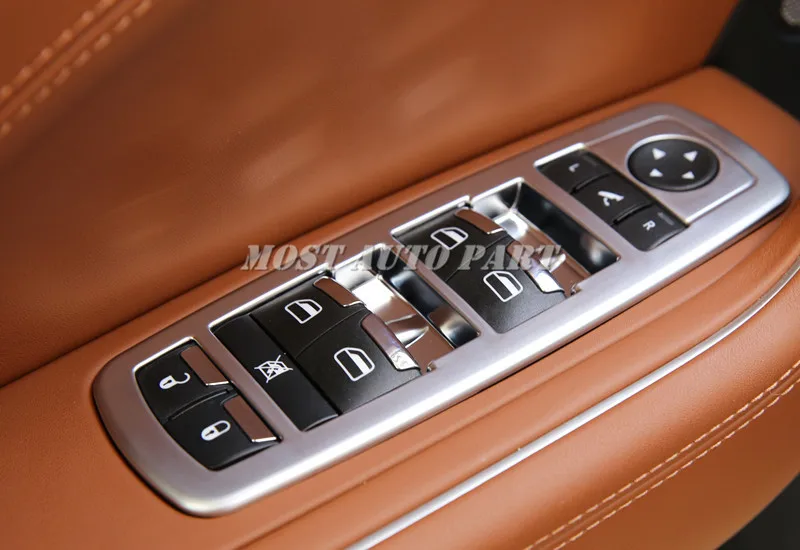 ABS крышка переключателя двери автомобиля подлокотника окна 4 шт. для Maserati ghiсот