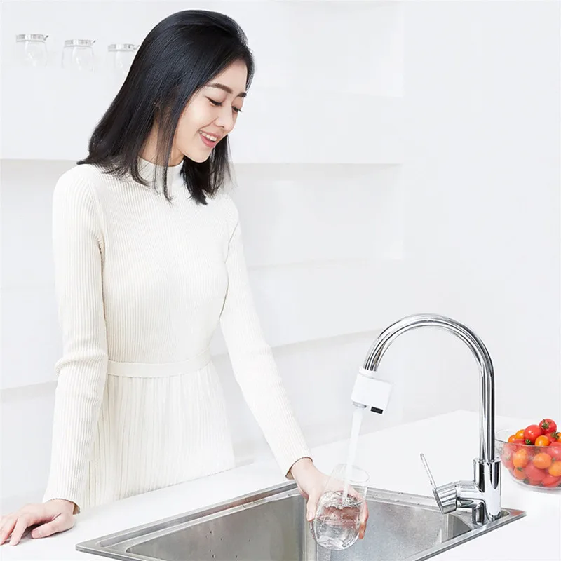 

XIAODA Induction Water Saver Smart Home Faucet Infrared Sensor Easy To Disassemble Water Saver Kitchen Bathroom WC Nozzle Tap